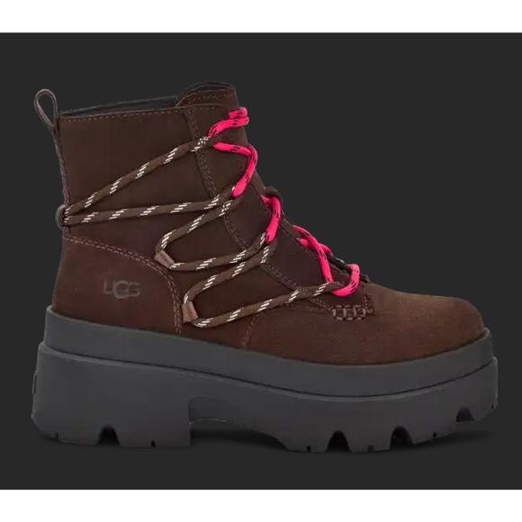 Ugg Brisbane Lace Up Women's Boot Size 10 NWOB Brown/Black - Picture 3 of 8